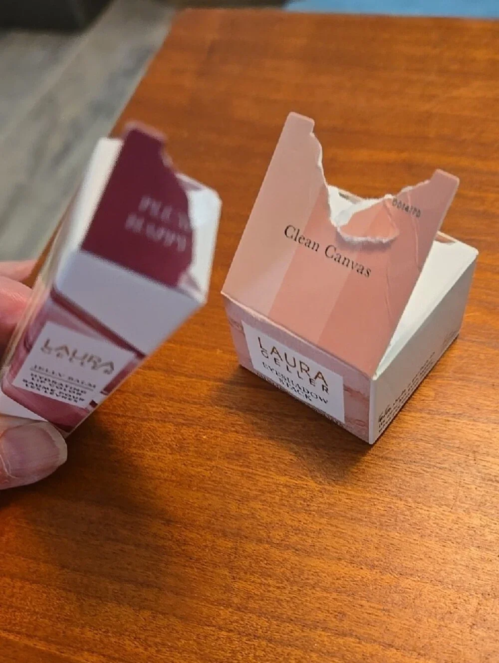 Laura Geller Plum Jelly Balm & Clear Canvas Eyeshadow Trio